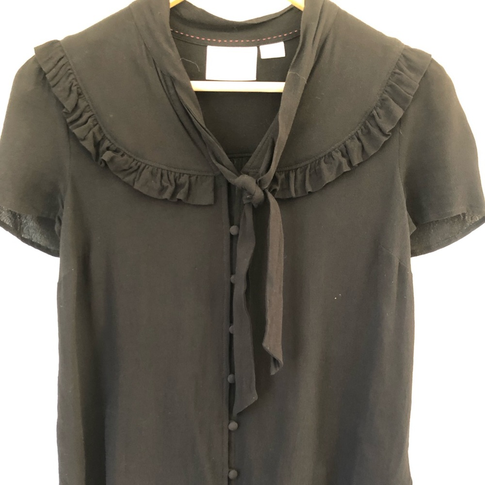 Anthropologie Moth Black blouse